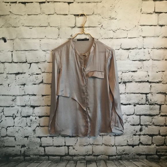 Zara Tops - Zara Silk Long Sleeve